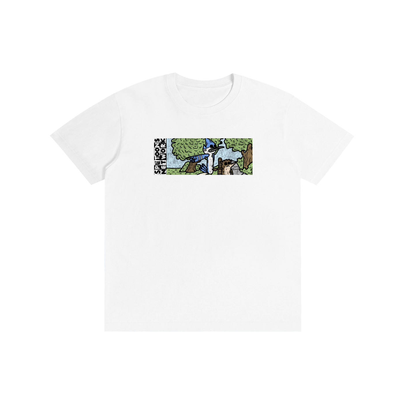Raccoon & Blue Bird T-Shirt